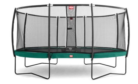 BERG 17ft Oval Grand Champion Trampoline w/ Safety Net Deluxe