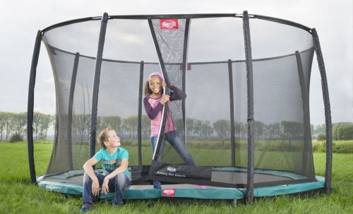 BERG 14ft InGround Champion Trampoline w Safety Net Deluxe