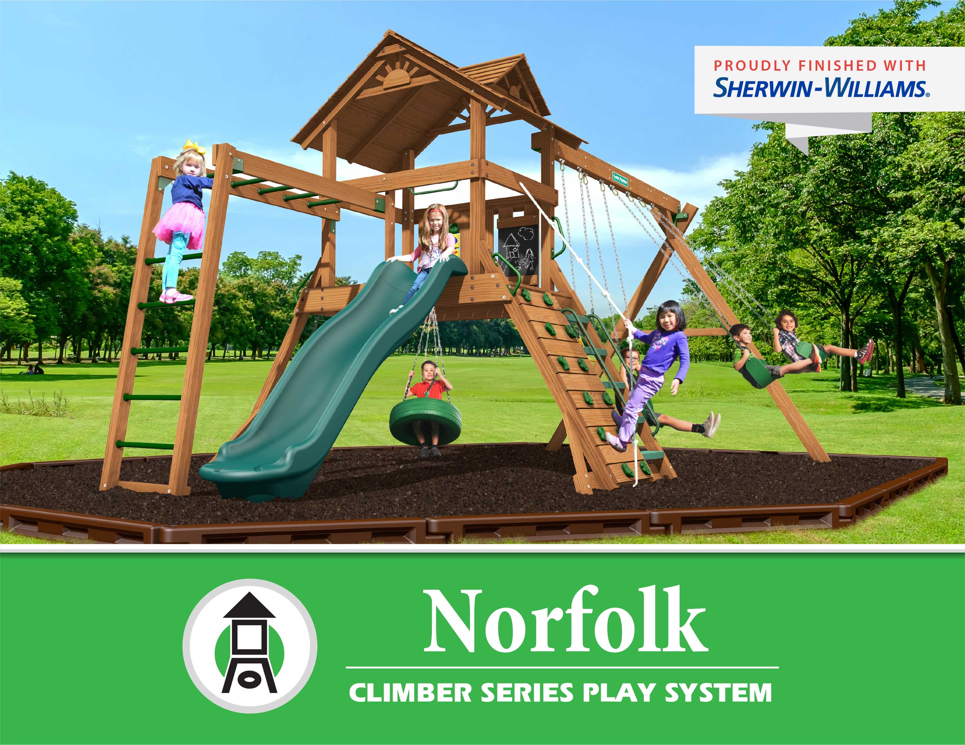 Childhood Starts With A Premium Norfolk Swing Set From