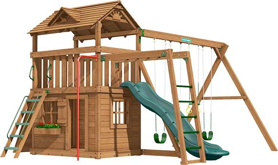 Lexington Premium Pine Swing Set Playset