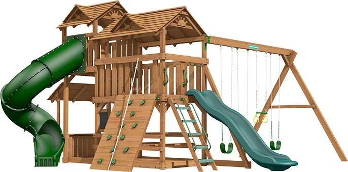 Lexington Premium Pine Swing Set Playset