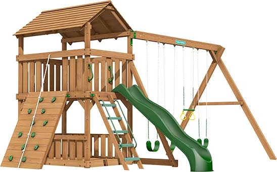 Lexington Premium Pine Swing Set Playset