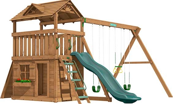 Lexington Premium Pine Swing Set Playset